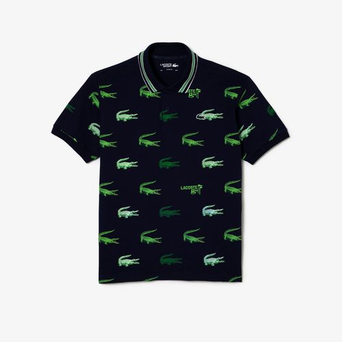 Men’s Golf Crocodile Print Polo