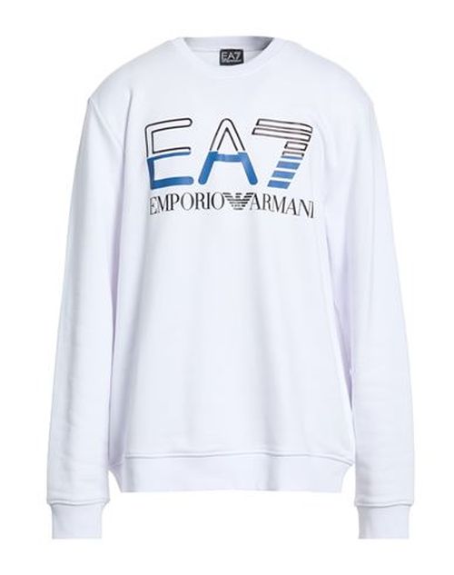 Man Sweatshirt White Size XXL Cotton, Polyester