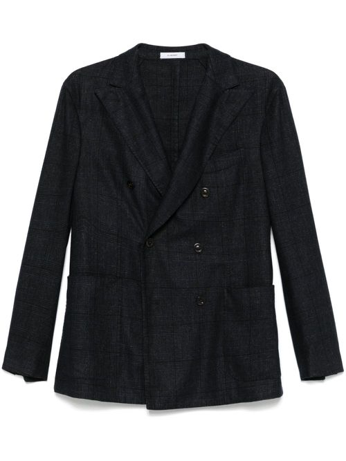 Checked blazer - Blue