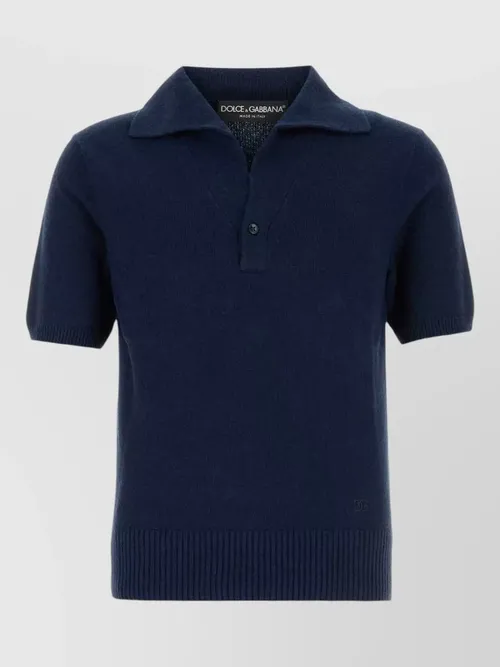 Dolce&Gabbana - knit shirt polo collar ribbed cuffs he