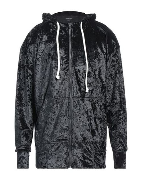 Man Sweatshirt Black Size S Polyester, Elastane