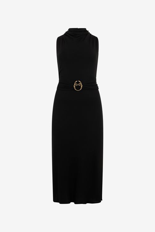 Midi Dress With Snake Detail