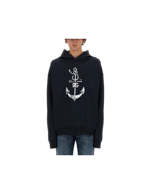 Sweat-shirts Sweatshirt With Navy Print