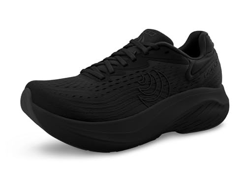 Topo Athletic Men's Atmos 2 Lightweight Comfortable 5MM Drop Road Running Shoes, Athletic Shoes for Road Running, Black/Black