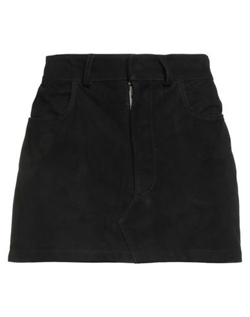 Woman Mini skirt Black Size 4 Leather
