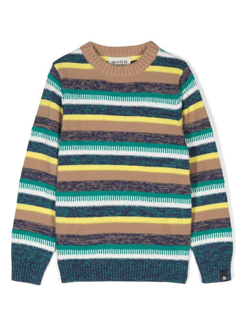 Striped jumper - Green