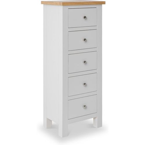 Farro 5 Drawer Tallboy Chest | Grey, Cream, White & More | Roseland