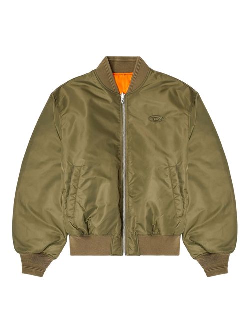 Reversible Nylon Bomber Jacket, Regular Fit