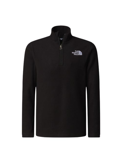 Teen Glacier 1/4 Zip Fleece in Tnf Black, Size 10