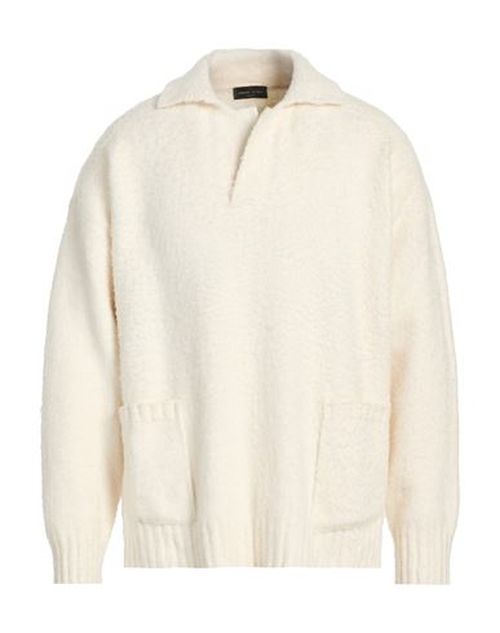 Man Sweater White Size 42 Cotton, Nylon, Elastane