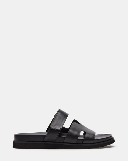 Steve Madden Men's Maiven Slide Sandals - Black - - Leather
