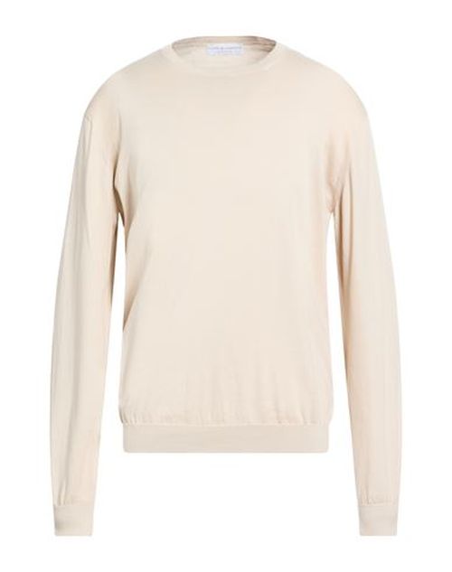 Man Sweater Beige Size 44 Cotton