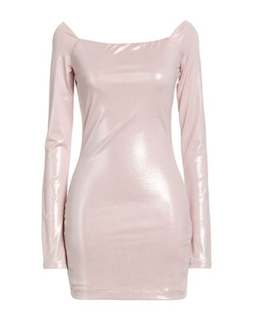 Woman Mini dress Light pink Size 6 Polyester, Elastane
