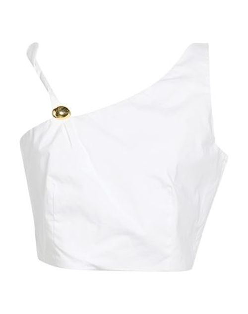 Woman Top Off white Size 2 Cotton, Elastane