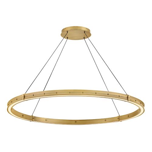 Lacquered Brass LED Chandelier from the Althea Collection