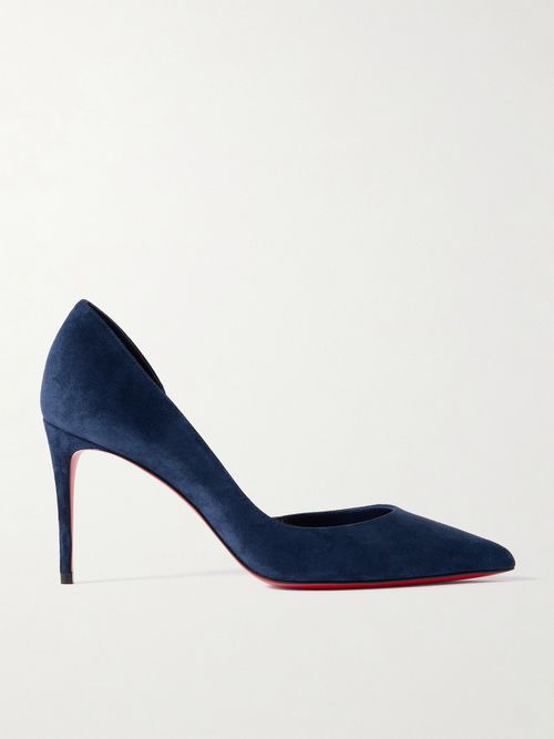 Iriza 85 Suede Pumps - Blue