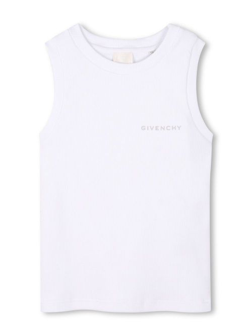 Logo-print tank top - White