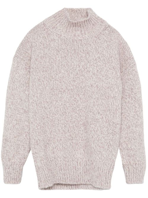 Mélange-effect sweater - Neutrals