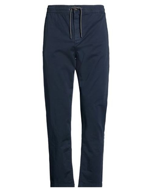 Man Pants Blue Size L Cotton, Elastane