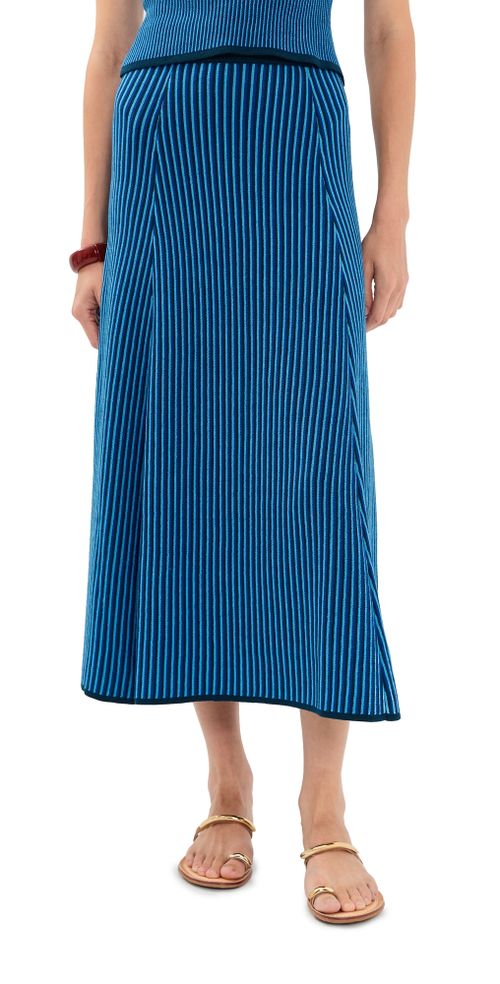 Lienzo Knit Midi Skirt Blues