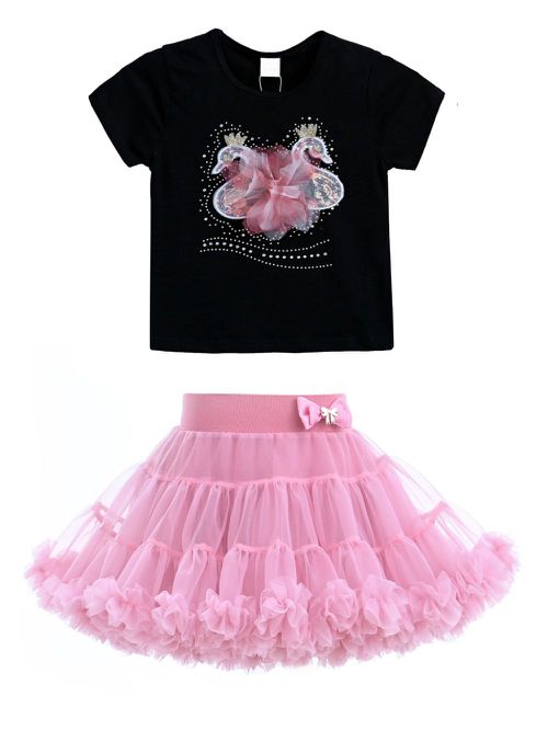 Kirby Swan skirt set - Black