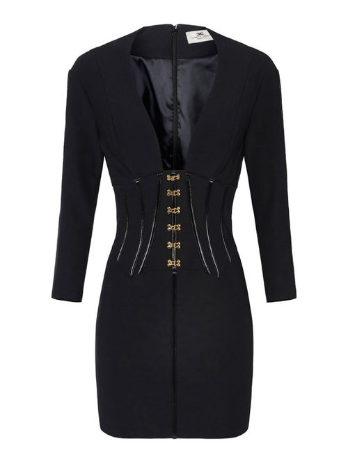 Short Dress With Corset Detail