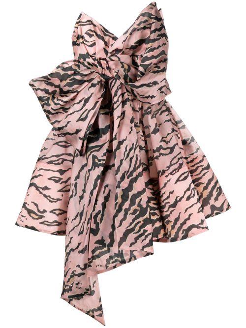 Matchmaker oversize-bow minidress - Pink