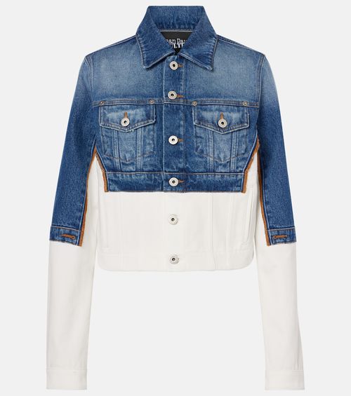 Petit Grand paneled denim jacket