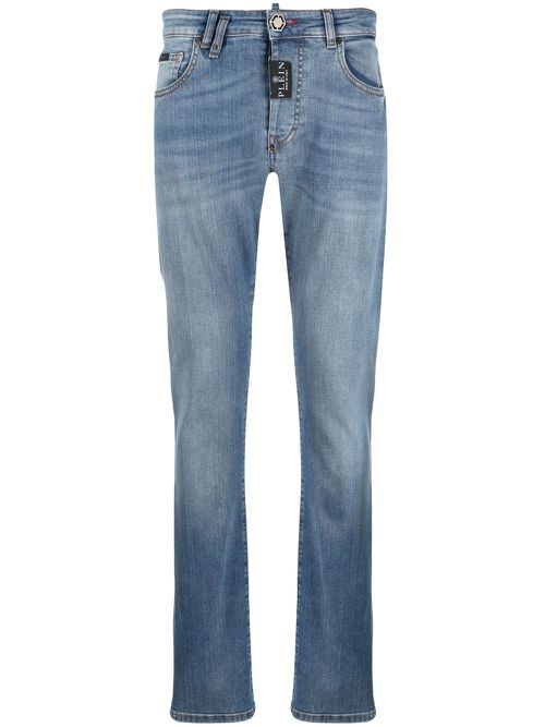 Premium-Hexagon straight-fit jeans - Blue