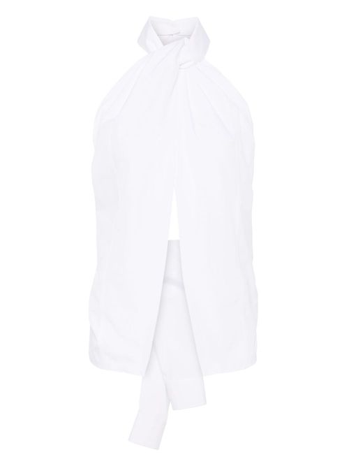 Stella McCartney halterneck sleeveless top - White