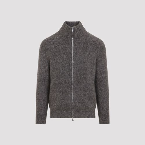 Men's Cashmere Silk Full-Zip Cardigan