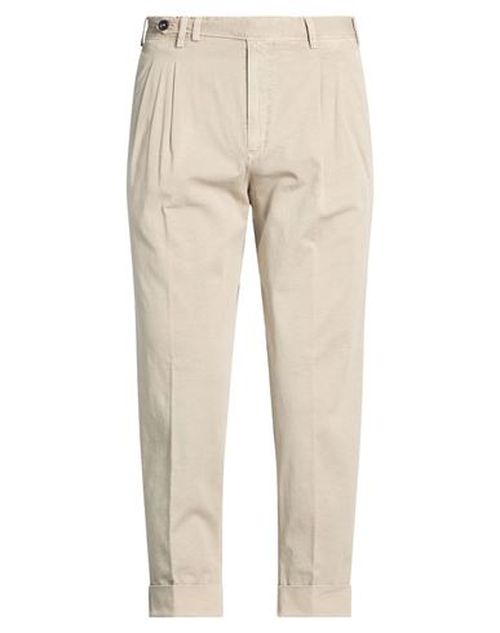 Man Pants Beige Size 30 Cotton, Linen, Elastane
