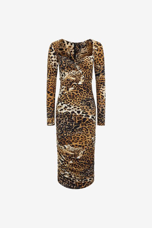 Jaguar Skin Print Dress