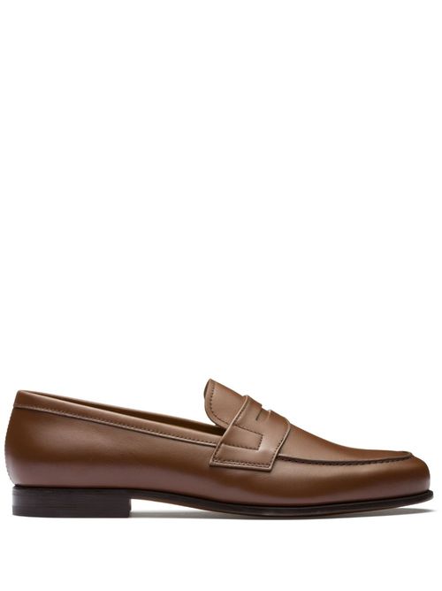 Heswall 2 penny leather loafers - Brown