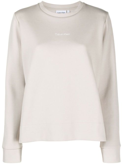 Micro logo cotton sweatshirt - Grey