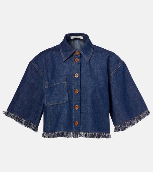 Rhiannon fringed denim shirt
