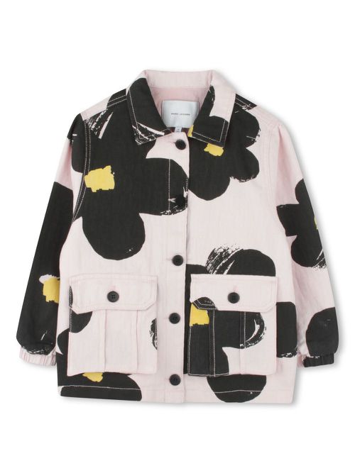 Printed shirt jacket - Neutrals