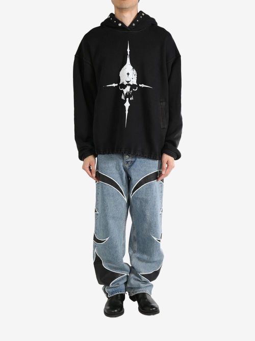 Peace Stud hoodie - Black