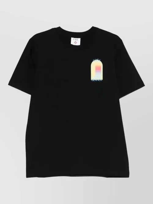 Casablanca - arche graphic print crew neck t shirt