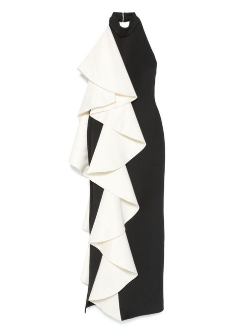 One-shoulder gown - Black