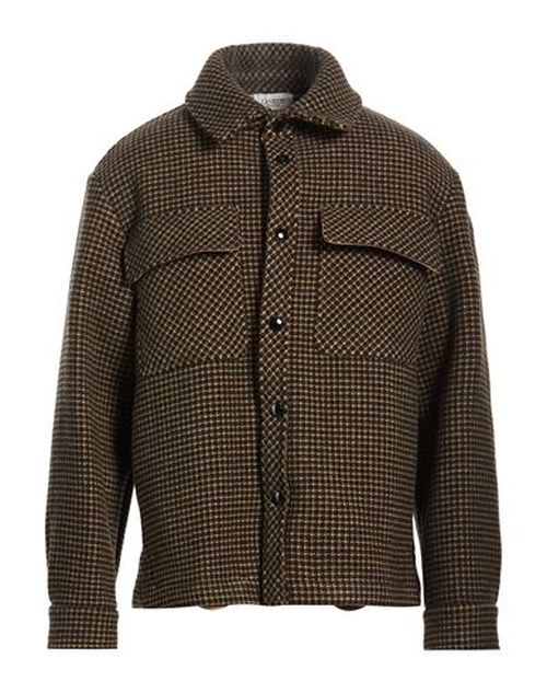 Man Jacket Chocolate brown Size 38 Virgin Wool