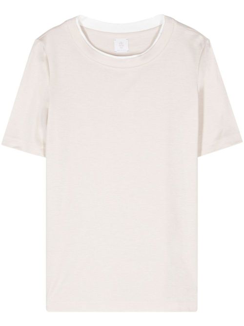 Layered-detail T-shirt - Neutrals