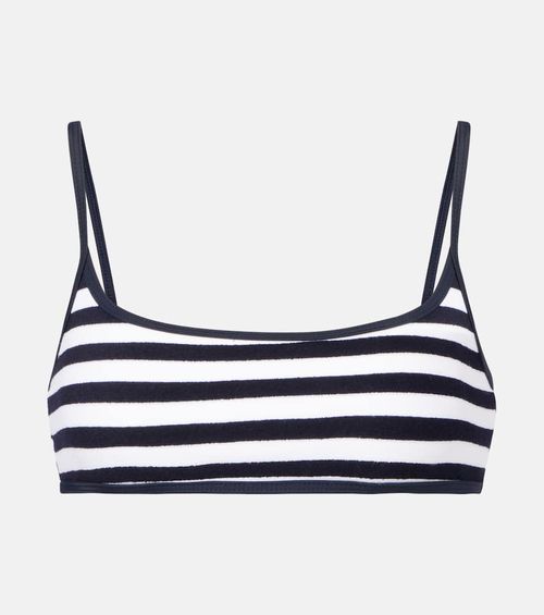 Muse Scoop striped bikini top