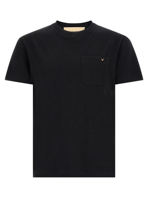 T-Shirt Black Cotton - Men