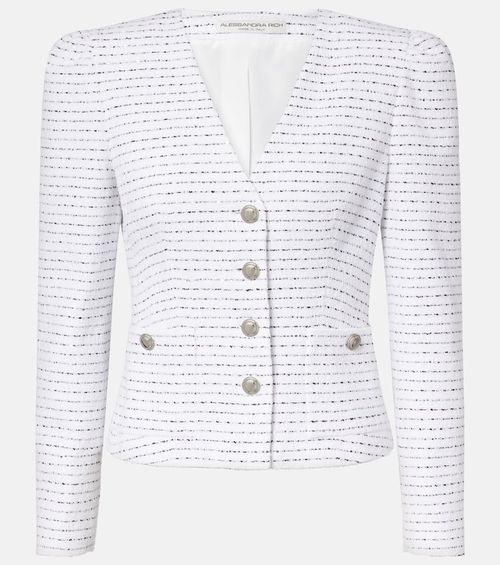 Striped tweed jacket