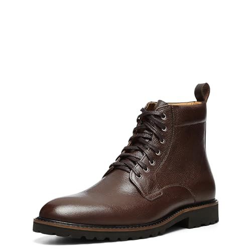Donald Pliner Mens James Tumbled Leather Lace Up Boot, Black