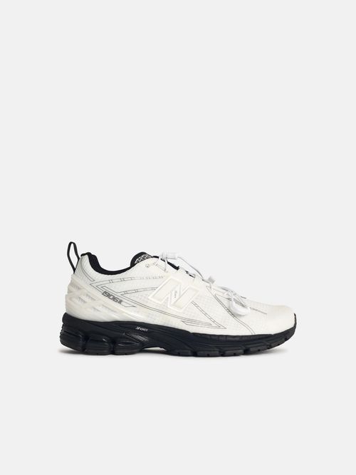 '1906' White Fabric Sneakers