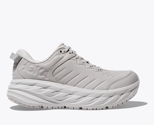HOKA Women's Bondi SR Shoes in Harbor Mist/Lunar Rock