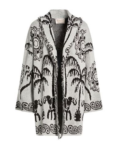 Woman Cardigan Light grey Size M Acrylic, Cotton