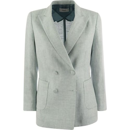 Saulina Assunta Double Breasted Linen Jacket